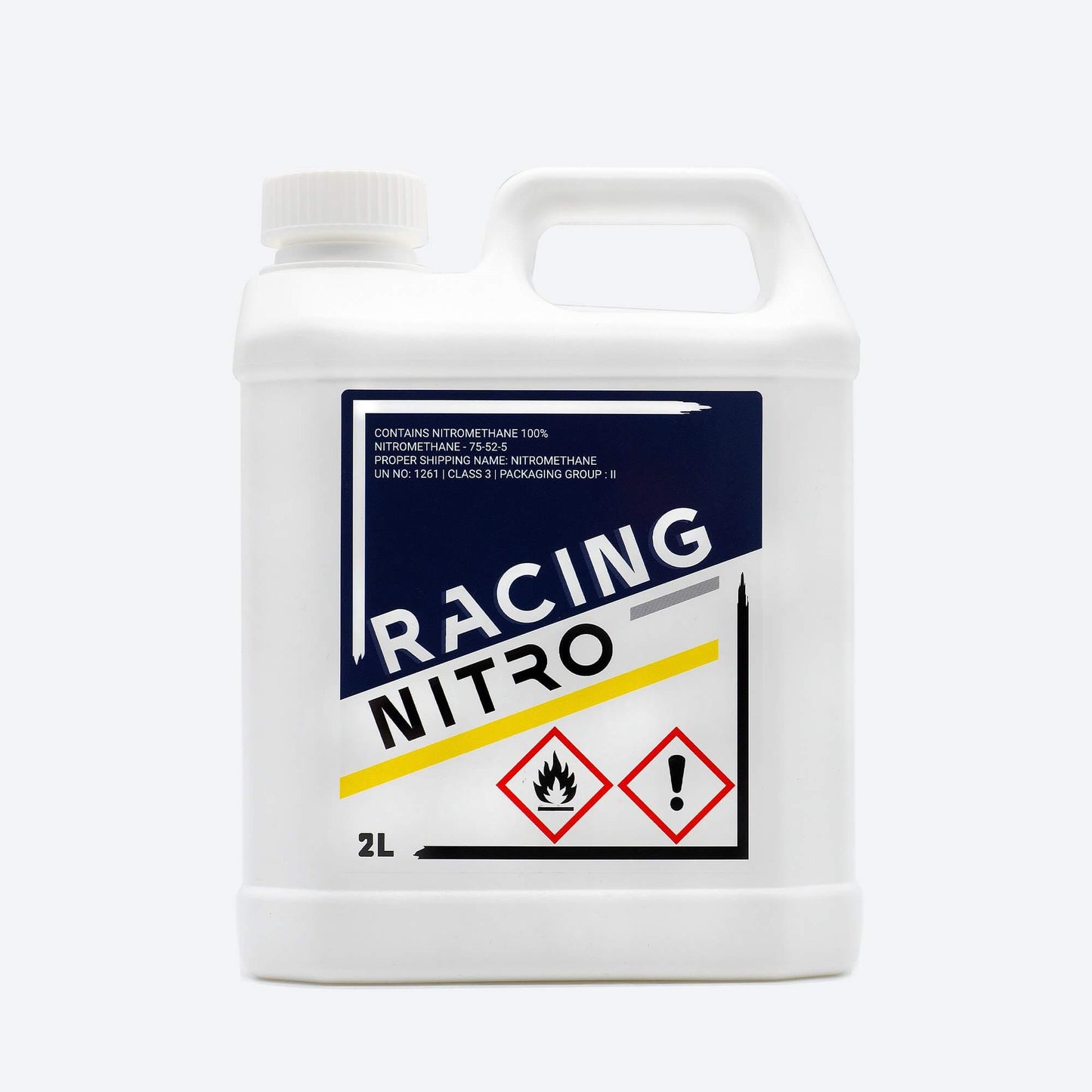 2 litre racing nitromethane bottle